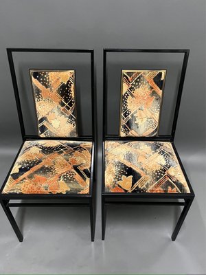 Modernist Chairs attributed to Maison Jansen, 1970s, Set of 2-EK-1811816