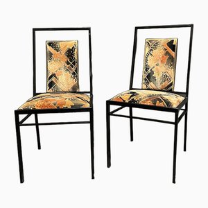 Modernist Chairs attributed to Maison Jansen, 1970s, Set of 2-EK-1811816