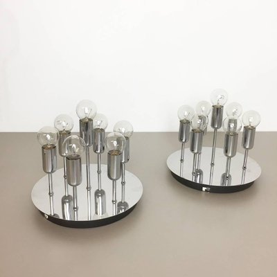 Modernist Chrome Wall & Ceiling Lights from Cosack, Germany, 1970s, Set of 2-QZ-1155438