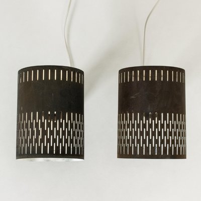 Modernist Copper Wall Lights by Hans Bergström, 1940s, Set of 2-NL-1756215