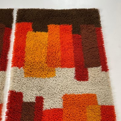 Modernist Dutch High Pile Rugs from Desso, 1970s, Set of 2-QZ-1184037