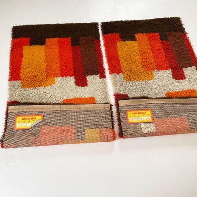 Modernist Dutch High Pile Rugs from Desso, 1970s, Set of 2-QZ-1184037