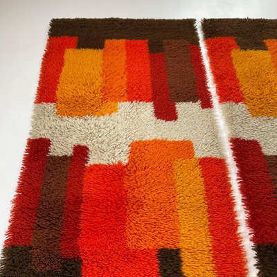 Modernist Dutch High Pile Rugs from Desso, 1970s, Set of 2-QZ-1184037