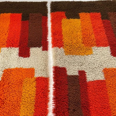 Modernist Dutch High Pile Rugs from Desso, 1970s, Set of 2-QZ-1184037