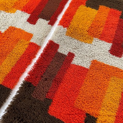 Modernist Dutch High Pile Rugs from Desso, 1970s, Set of 2-QZ-1184037