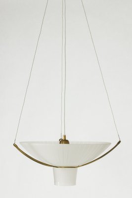 Modernist Glass Pendant Light by Hans Bergström, 1950s-NL-1761715