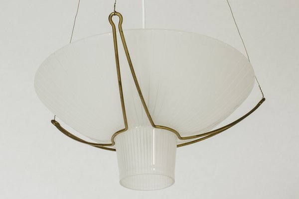 Modernist Glass Pendant Light by Hans Bergström, 1950s-NL-1761715