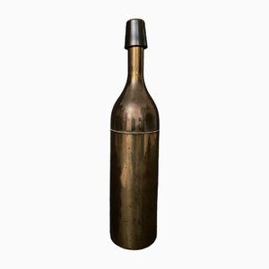 Modernist Italian Bottle Shaker in Gold Metal, 1970s-QKG-1799980