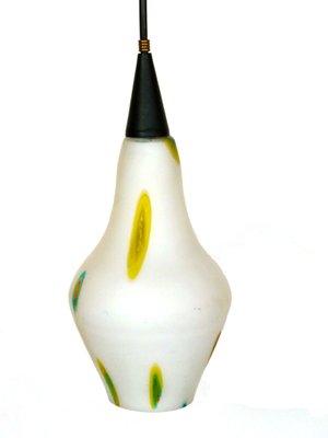 Modernist Italian Murrine Murano Glass Ceiling Lamp, 1950s-GKB-848188