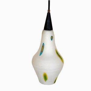 Modernist Italian Murrine Murano Glass Ceiling Lamp, 1950s-GKB-848188