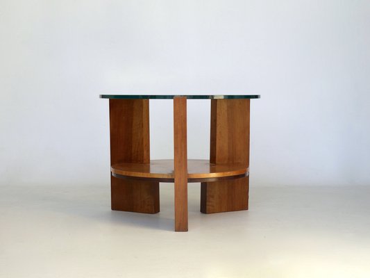 Modernist Maple and Cherry Wood Coffee Table, 1930s.-MB-1071178