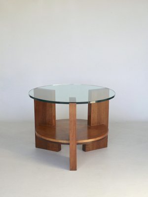 Modernist Maple and Cherry Wood Coffee Table, 1930s.-MB-1071178