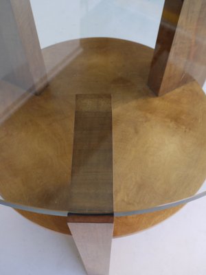 Modernist Maple and Cherry Wood Coffee Table, 1930s.-MB-1071178