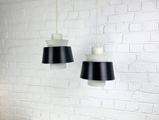 Modernist Pendant Lamps attributed to Jørn Utzon for Nordisk Solar, Denmark, 1960s, Set of 2-ZM-2021302