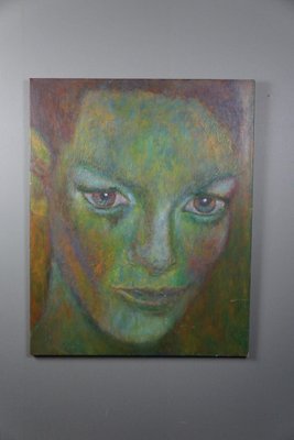 Modernist Portrait, 20th Century, Painting, Framed-HPP-1705483