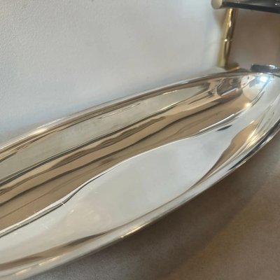 Modernist Silver-Plated Fish Bowl by Lino Sabattini, 1990s-NMK-1802459