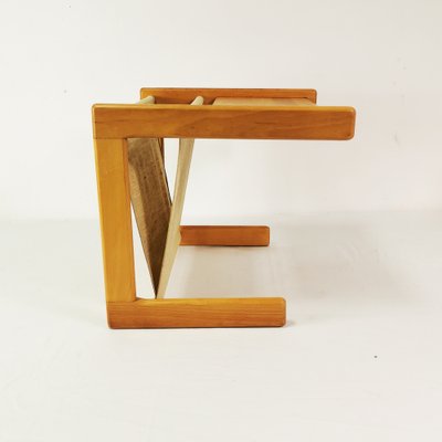 Modernist Small Table with a Newspaper Holder, Denmark, 1970s.-ZTG-1789113