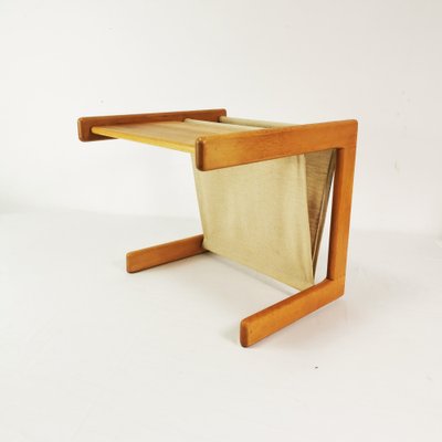 Modernist Small Table with a Newspaper Holder, Denmark, 1970s.-ZTG-1789113