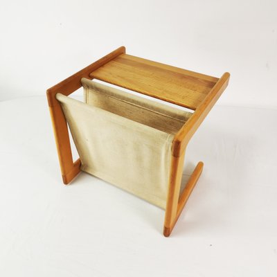 Modernist Small Table with a Newspaper Holder, Denmark, 1970s.-ZTG-1789113