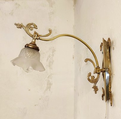 Modernist Spanish Bronze Wall Light, 1930s-RGF-1278157