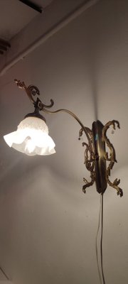 Modernist Spanish Bronze Wall Light, 1930s-RGF-1278157