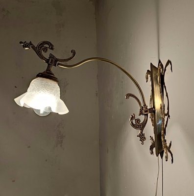 Modernist Spanish Bronze Wall Light, 1930s-RGF-1278157