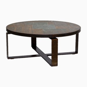 Modernist Stone Mosaic Coffee Table by Paul Kingma, 1970s-YI-1775222