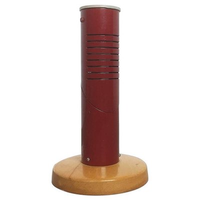 Modernist Swedish Red Metal Desk Light, 1950s-QZ-1052909