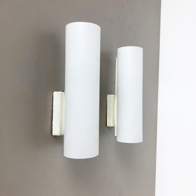 Modernist Tubular Glass Wall Lights from Doria, Germany, 1960s, Set of 2-QZ-1053054