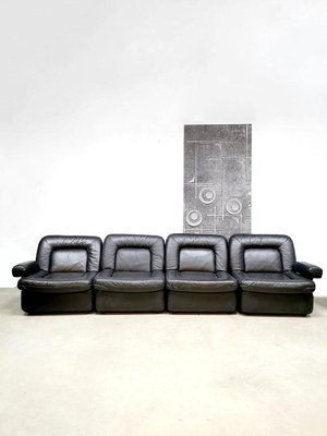 Modular Black Beauty Sofa, 1970s-BW-634408