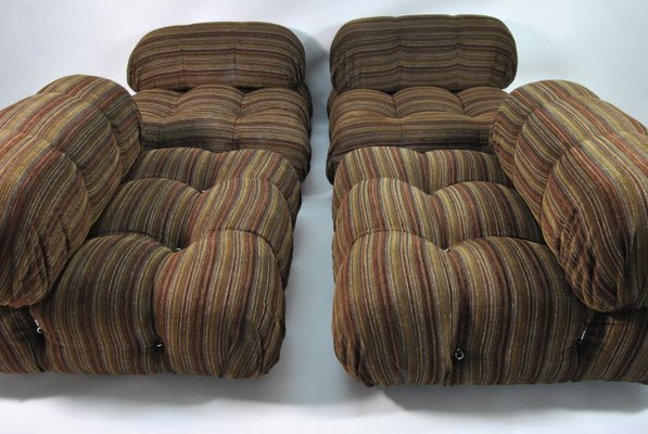 Modular Camaleonda Sofa in Original Fabric by Mario Bellini for B&B Italia, 1970s, Set of 5-WFB-1063786