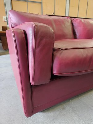 Modular Corner Sofa in Bordeaux Leather from Poltrona Frau, Italy, 1970s, Set of 3-ZUW-1721902