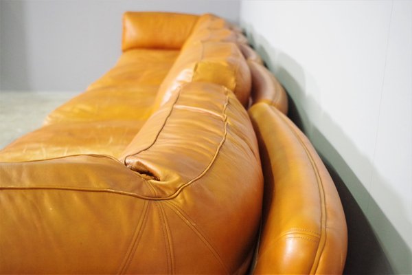 Modular Frau Sofa in Leather, 1970, Set of 5-KNM-1452791