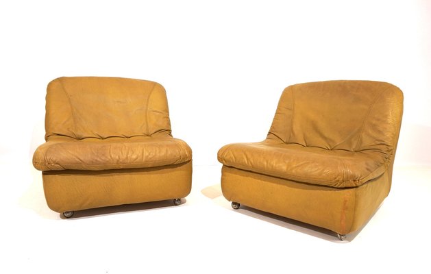 Modular Leather 2-Seater Sofa from Dreipunkt International, 1970s, Set of 2-HUW-1763637