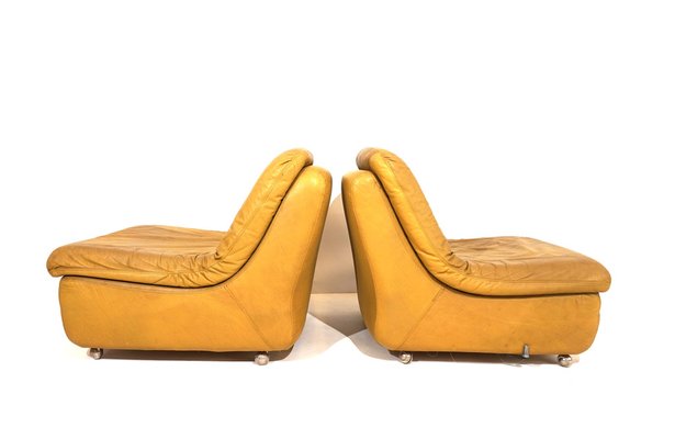 Modular Leather 2-Seater Sofa from Dreipunkt International, 1970s, Set of 2-HUW-1763637