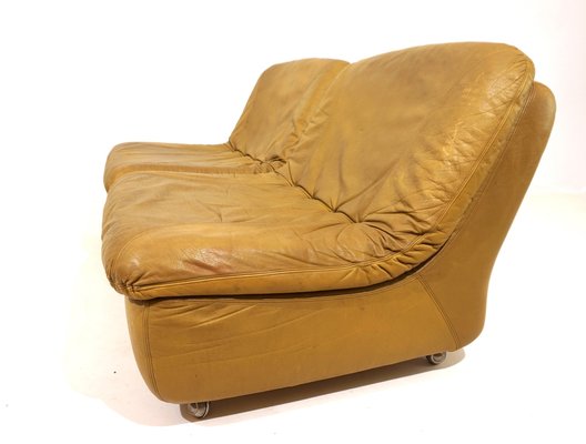 Modular Leather 2-Seater Sofa from Dreipunkt International, 1970s, Set of 2-HUW-1763637