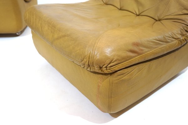 Modular Leather 2-Seater Sofa from Dreipunkt International, 1970s, Set of 2-HUW-1763637