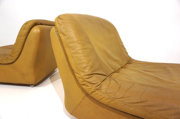 Modular Leather 2-Seater Sofa from Dreipunkt International, 1970s, Set of 2-HUW-1763637