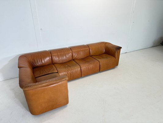 Modular Leather Sofa from Wittmann, Set of 5-VGV-1787795