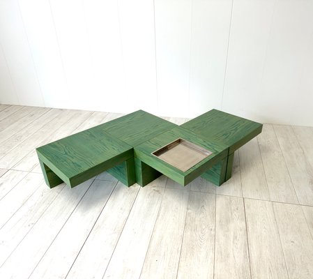 Modular Model Nac Coffee Tables by Cesare Augusto Nava, Italy, 1970s, Set of 4-NWG-2032237