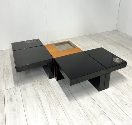 Modular Model Nac Coffee Tables by Cesare Augusto Nava, Italy, 1970s, Set of 5-NWG-2035598