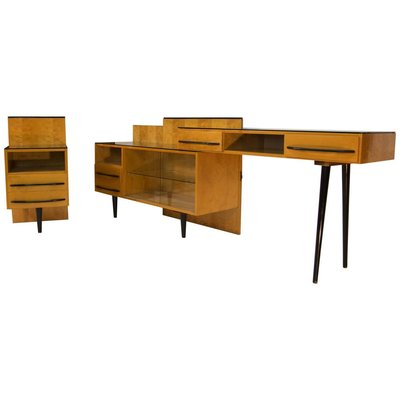 Modular Set of Nightstand and Chest of Drawers by M. Pozar, 1960s, Set of 3-TZ-838901