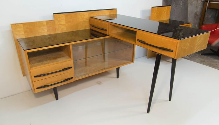 Modular Set of Nightstand and Chest of Drawers by M. Pozar, 1960s, Set of 3-TZ-838901