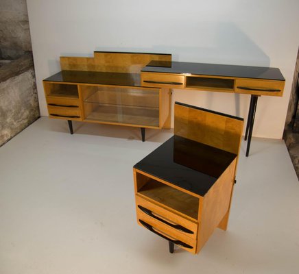 Modular Set of Nightstand and Chest of Drawers by M. Pozar, 1960s, Set of 3-TZ-838901