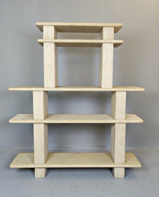 Modular Shelving in Travertine, 1970s-FGA-923474