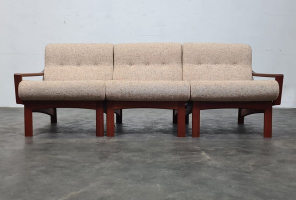 Modular Sofa attributed to Grete Jalk for Glostrup, Set of 3-UYS-1420347