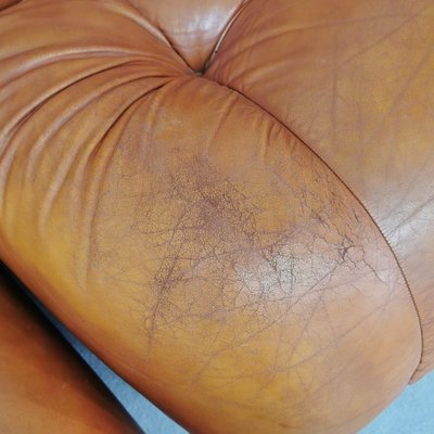 Modular Sofa in Leather, 1970s, Set of 5-PRS-1770938