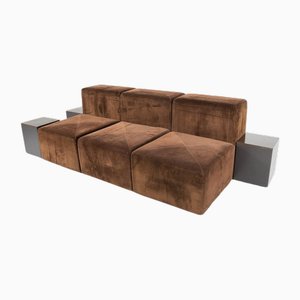 Modular Sofa Sistema 61 attributed to Giancarlo Piretti, Italy, 1970s, Set of 6-FGA-2019563