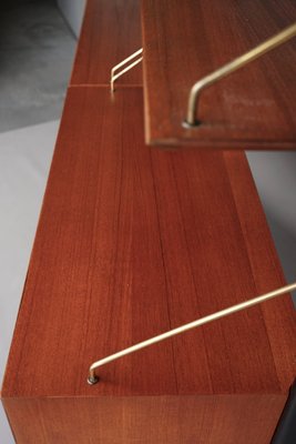 Modular Teak Wall Shelf by Louis Van Teffellen for Wébé, 1950s-ZBW-2034501