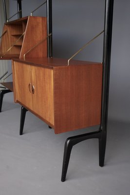 Modular Teak Wall Unit by Louis Van Teffellen for Wébé, 1950s-ZBW-2034498